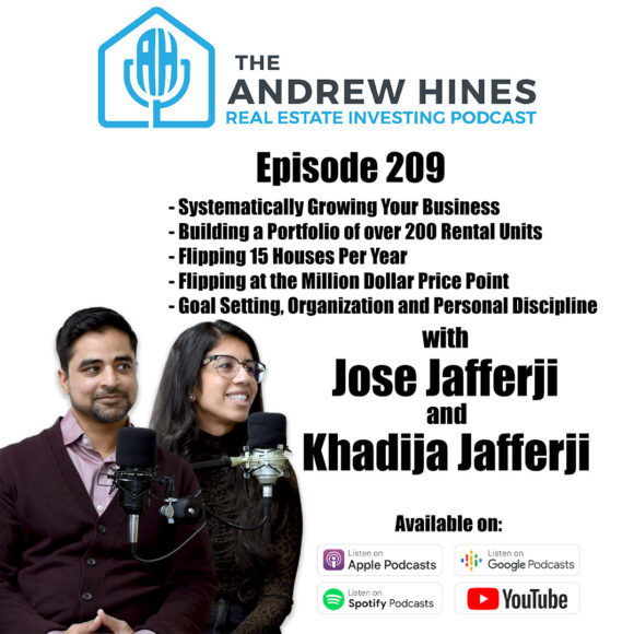 jose and khadija jafferji on the andrew hines real estate investing podcast. savvy real estate